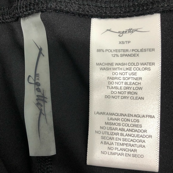 NWT-X by Gottex Black Mesh Leggings w Pocket XS - Picture 7 of 8